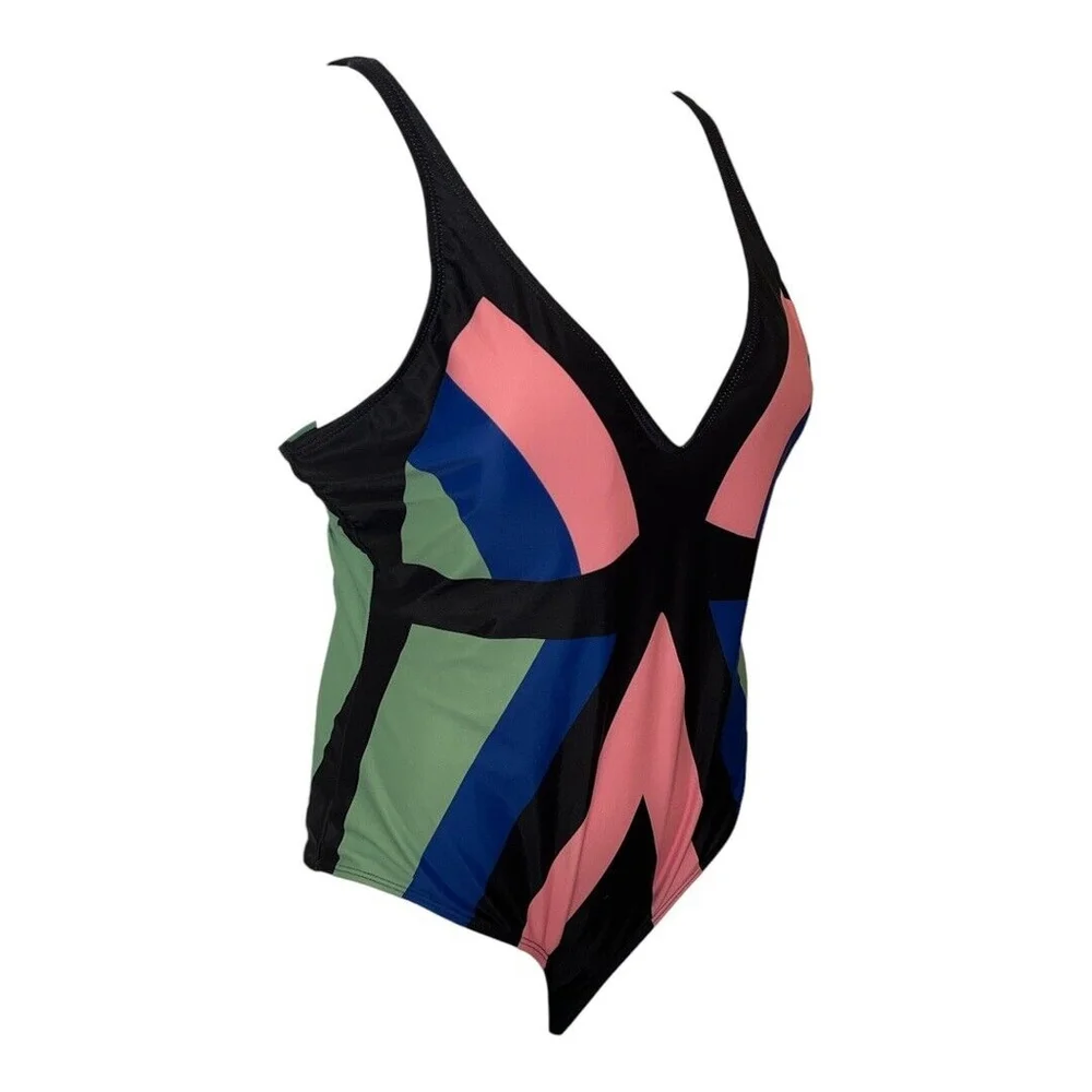 Shein One piece multicolor striped swimsuit - Picture 3 of 5